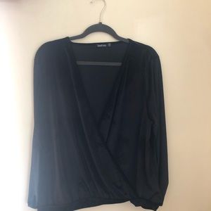 Velour textured top